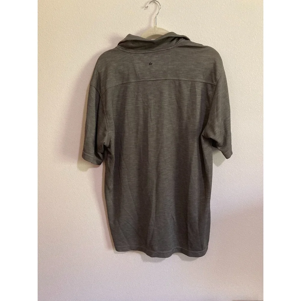 Bolle Golf Tech Men Gray Polo Shirt Size XL Short Sleeve with Pocket Sport - Picture 7 of 9